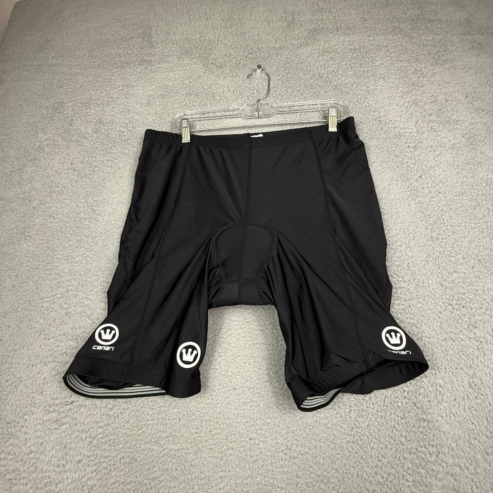 Canari Black Cycling Shorts Padded Chamois‎ Bib XXL